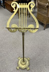 Vintage Brass Music Note Stand