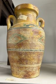 Decorative Rustic Pottery Vessel