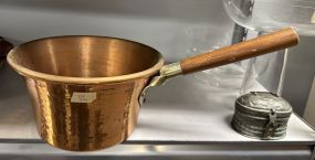 Ruffoni Italy Brass Hammered Pot