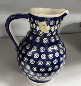 Boleslawiec Hand Made in Poland Pitcher