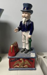 Reproduction Uncle Sam Coin Bank