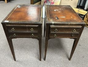 Pair of Worn Duncan Phyfe Side Tables