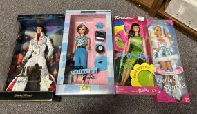 Four Collectible Barbie