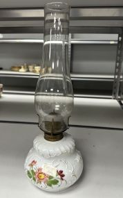 Vintage Milk Glass Oil Lamp