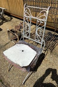 Wrought Iron Outdoor Patio Chair