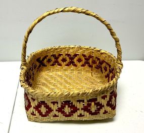 11"h., 12"w. Choctaw Hand Woven Basket