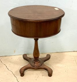 VTG Ladies Mahogany Work Table 24"h. 16"w