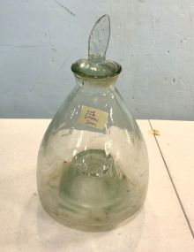 Antique Hand Blown Glass Fly Catcher 13h