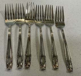 6.740 ozt Six Wallace Sterling Forks