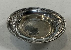 .860 ozt 4w Reed &amp; Barton Sterling Silver Pin Cushion, Ring Dish