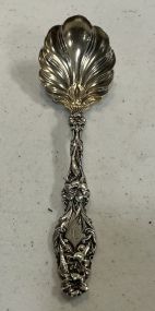 1.140 ozt STERLING SILVER BERRY SPOON "LILY" WHITING