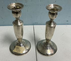 7h Towle Weighted Sterling Candle Holders