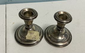 Frank Whiting 3.5"h Weighed Sterling Candle Holders