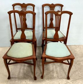 Four VTG Chippendale Style Side Chairs