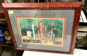Bryan James Golf Framed Watercolor