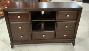37h 56w Modern Cherry Traditional Design Media Cabinet