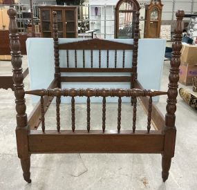 55" VTG Jenny Lind Mahogany Full Size bed