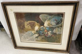 Alvar Sunol Still Life Serigraph 26h 30w