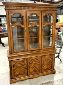 Mediterranean Style Two Piece China Cabinet 79h 52w