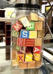 VTG Wood Alphabet Blocks