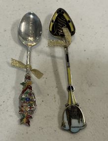 Sterling and 900 Marked Demitasse Collector Spoons