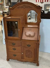 Victorian Reproduction Sampler Collection Side by Side Vanity Chest  69h 40w