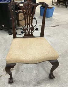 Mid Century Chippendale Mahogany Side Chair