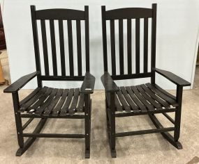 Pair of Black Porch Chairs