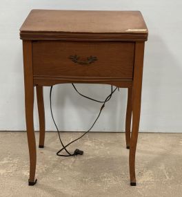 31"h., 22"w Singer Machine in Cherry Table