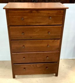 Modern Cherry Chest of Drawer 50h 34w 18d