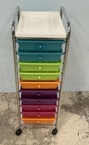 Seville Classics 10-Drawer Multipurpose Mobile Rolling Utility Storage Organizer 38h 13w