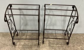 Two Metal Quilt Racks 28"h