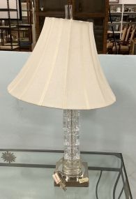 Hollywood Regency Stacked Design Lamp 29h