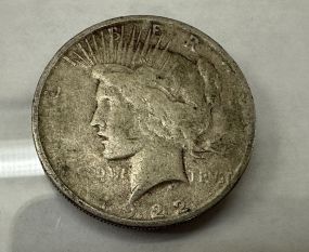 1922-S Peace Liberty Silver Dollar