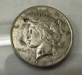 1922-S Peace Liberty Silver Dollar