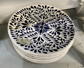 8 Tabletops gallery blue 8.5 Ceramic Plates