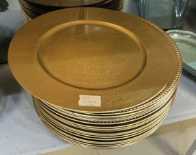 Assorted Lacquer ware Plastic Chargers