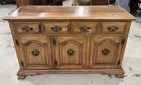 1980s-90s American Traditional Maple server Cabinet