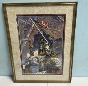 United we stand Framed print 29h 21q