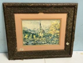 24h 27w Ramsau Germany St Sebastian church Print