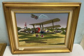 Creative Galleries H. Hargrove 19h 22w Airplane Painting