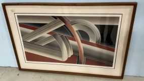 John Martineau Intervals of Time Signed 29"h., 44"w.