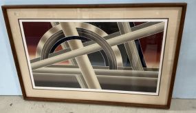 John Martineau Harmony in Space Signed 29"h., 44"w