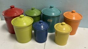 Fiesta Pottery Colorful Spice Containers