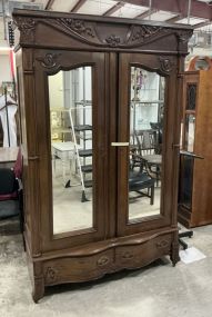 waredrobe 88"h., 56"w., 19"