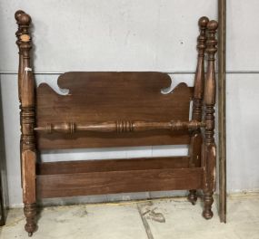Worn Colonial Style Full Size Bed