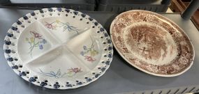 Villeroy boch Burgenfand Plate and Divided Plate
