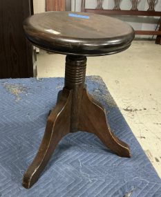 Late 20th Century Pine Piano Stool