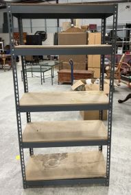72h 36 w Industrial Metal and Wood Storage Rack