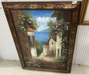 42"h., 30"w. Framed Landscape Painting